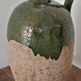 Cruche a huile ancienne vernissée XIX ème