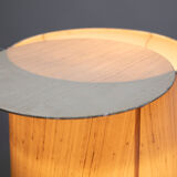 Scandinavian teak and brass floor lamp