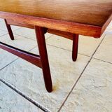Teak coffee table in Scandinavian style, circa 1960s.