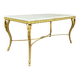 Coffee table in gilded bronze and marble, high-quality decorative work,