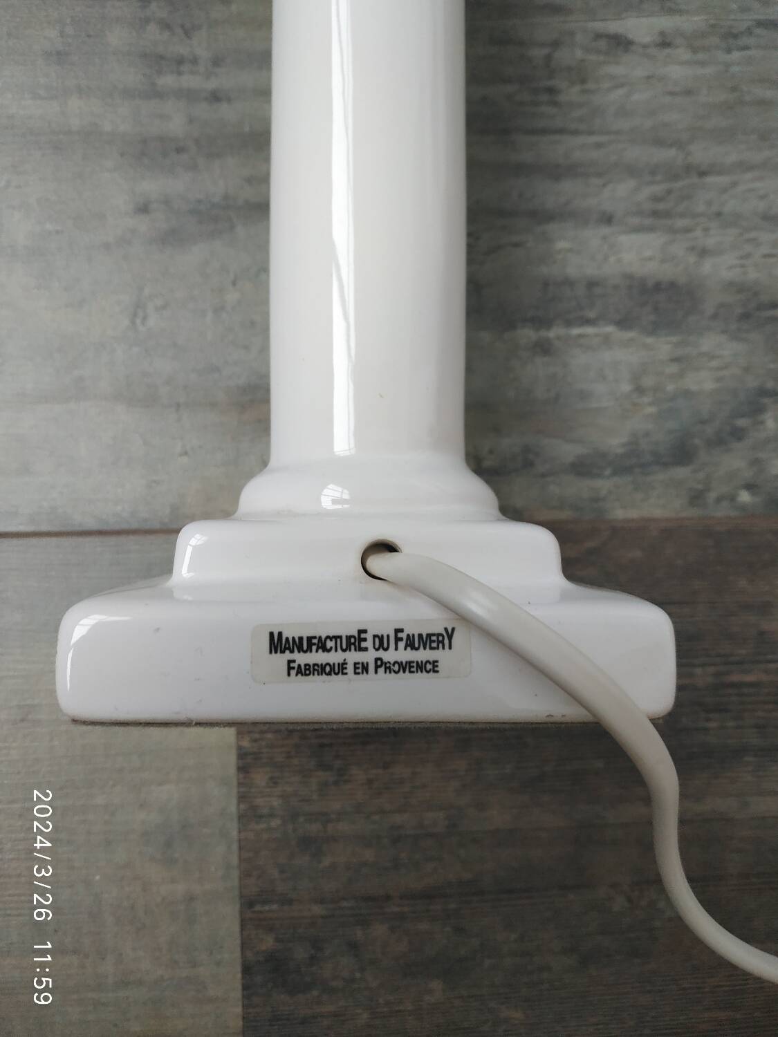 Earthenware lamp base