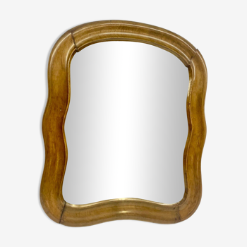 Wood wall mirror 26x30cm