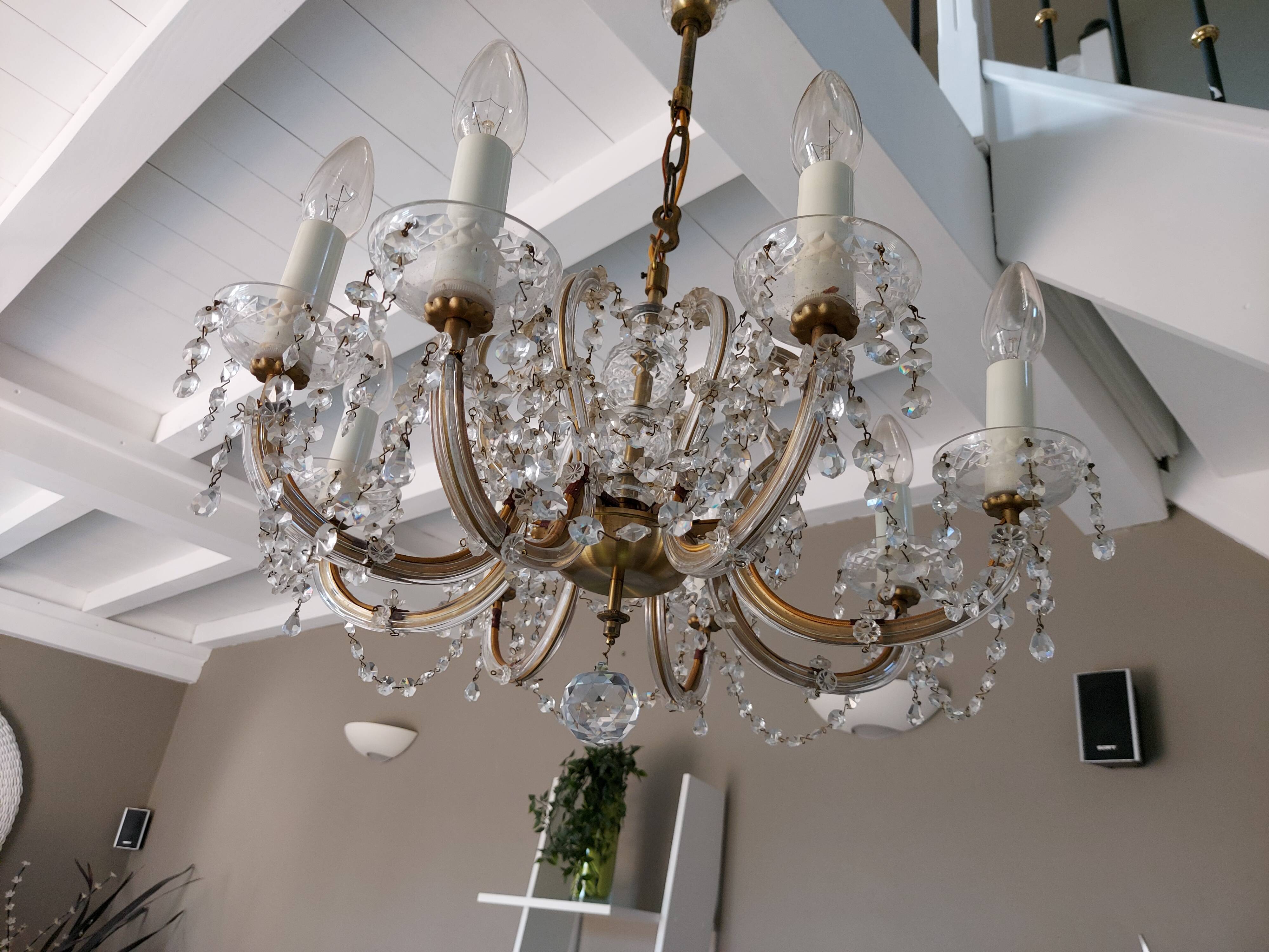 Venetian chandelier 8 Murano fires