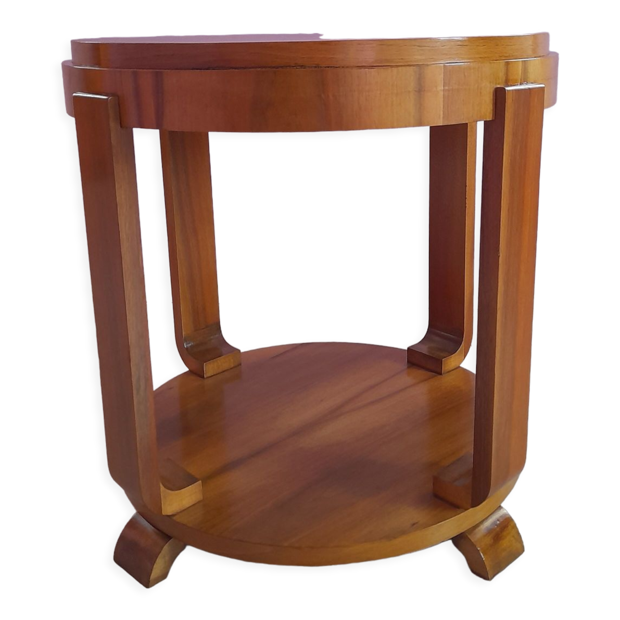 Round art deco coffee table