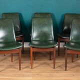 Retro Teak 1960s Elliots Of Newbury Mid Century Extending Dining Table & 6 Chairs