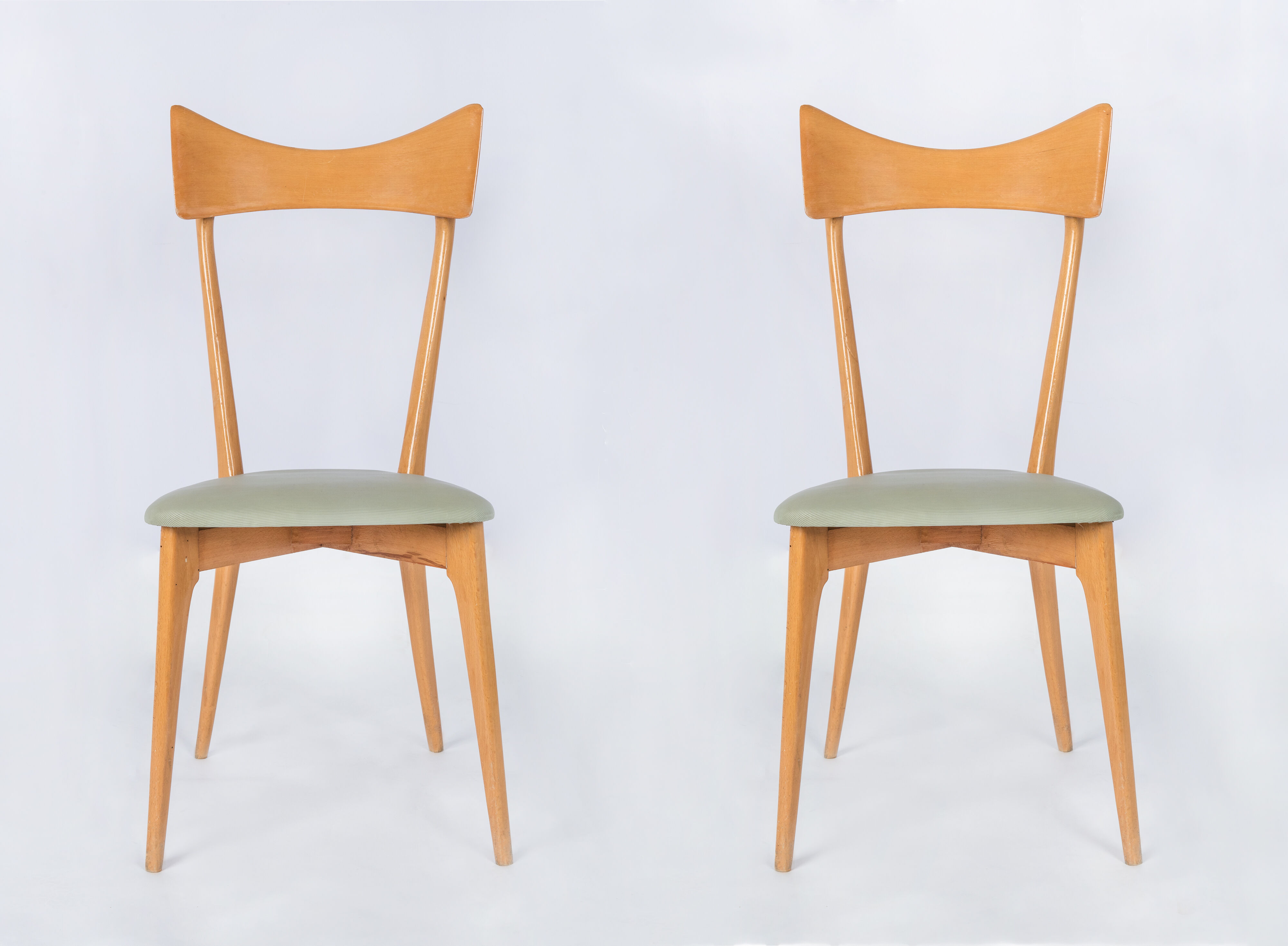 Set of six Ico Parisi chairs