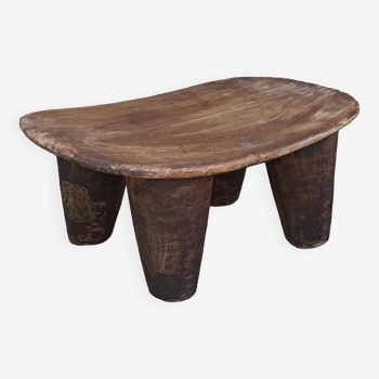 Tabouret ancien en bois. Art africain Sénoufo de Côte d'Ivoire.