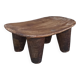 Antique wooden stool. Senufo African art from Côte d'Ivoire.