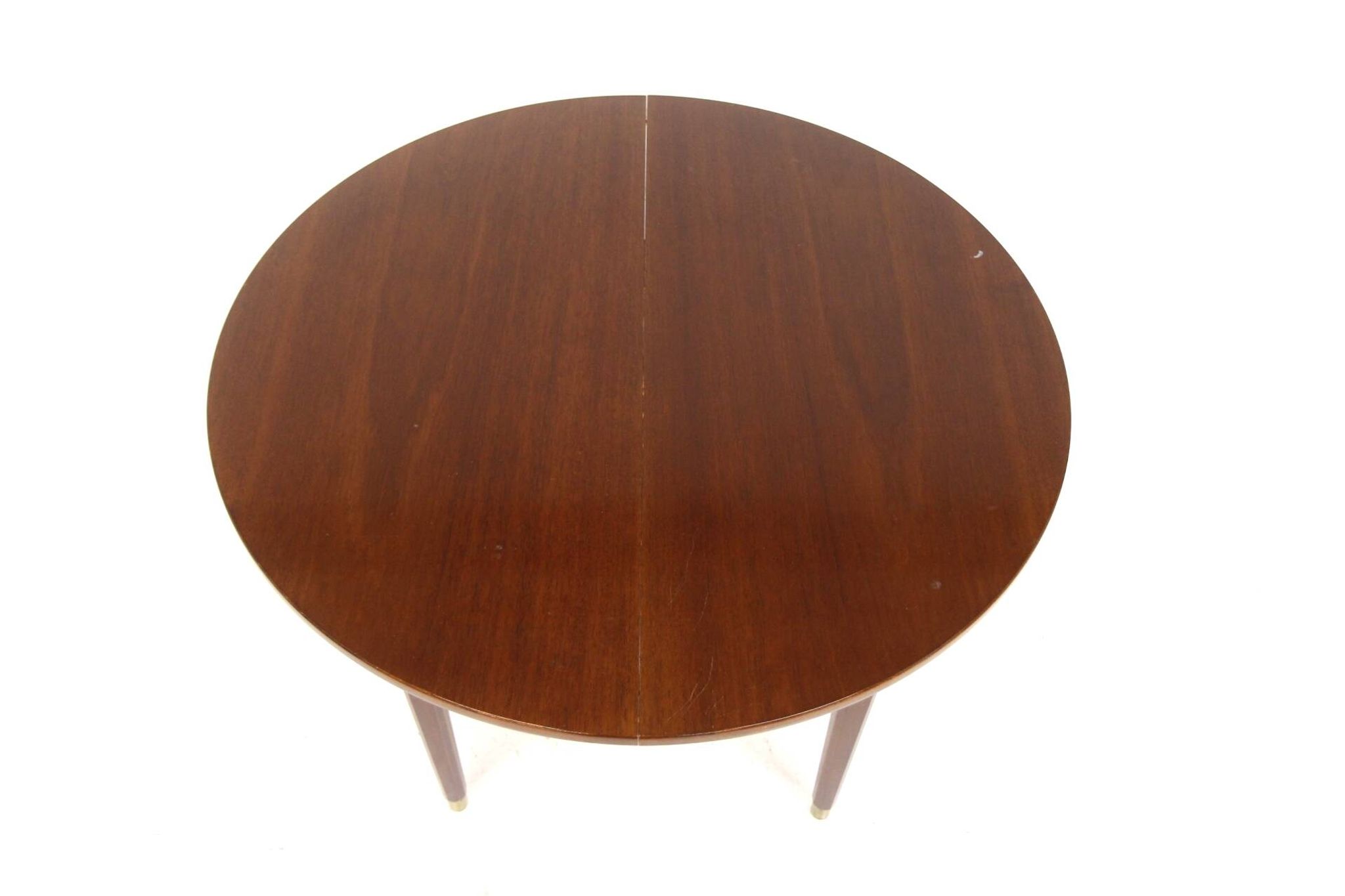 Table de salle à manger scandinave extensible en acajou, Suède 1960