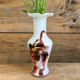 Vintage opaque glass vase