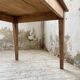 Farmhouse table with spindle legs in oak and pine, 2.5m