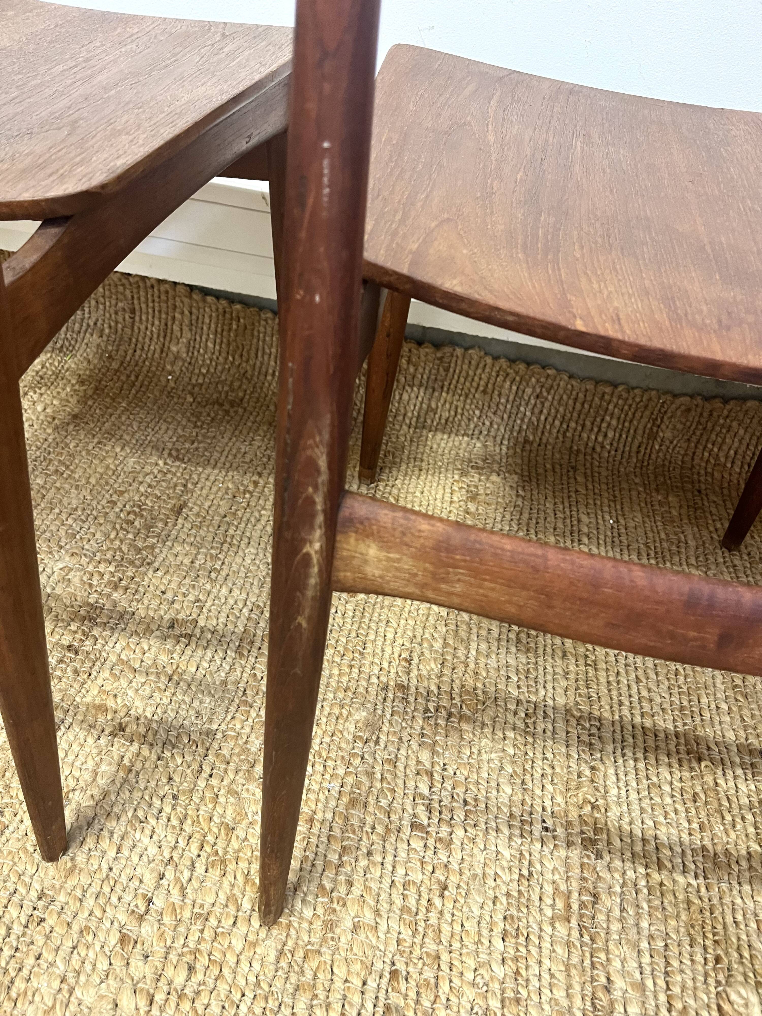 3 Scandinavian teak chairs by Niels Otto Møller