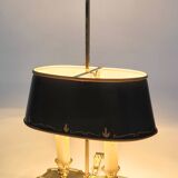 French hot water bottle lamp green and golden age 40