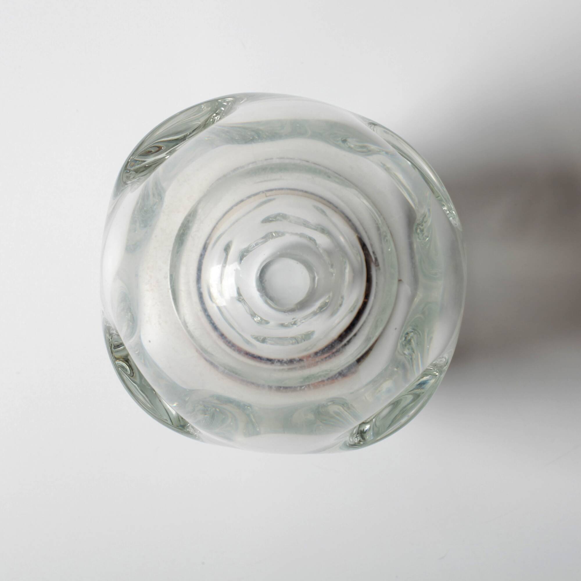 Vase en cristal / Börne Augustsson / Åseda glasbruk / Suède / années 1940