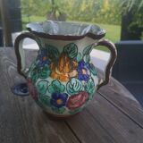 Cerart Monaco 50's floral pattern slip vase