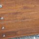Vintage chest of drawers from the 50s in solid oak legs compass 4 drawers