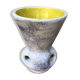 Yellow ceramic vase