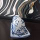 Vintage blue porcelain salt and pepper shakers