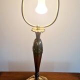 Art nouveau gilded bronze lamp signed Muller Frères