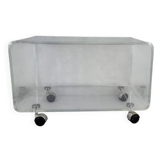 Table Basse / Desserte Plexiglas David Lange