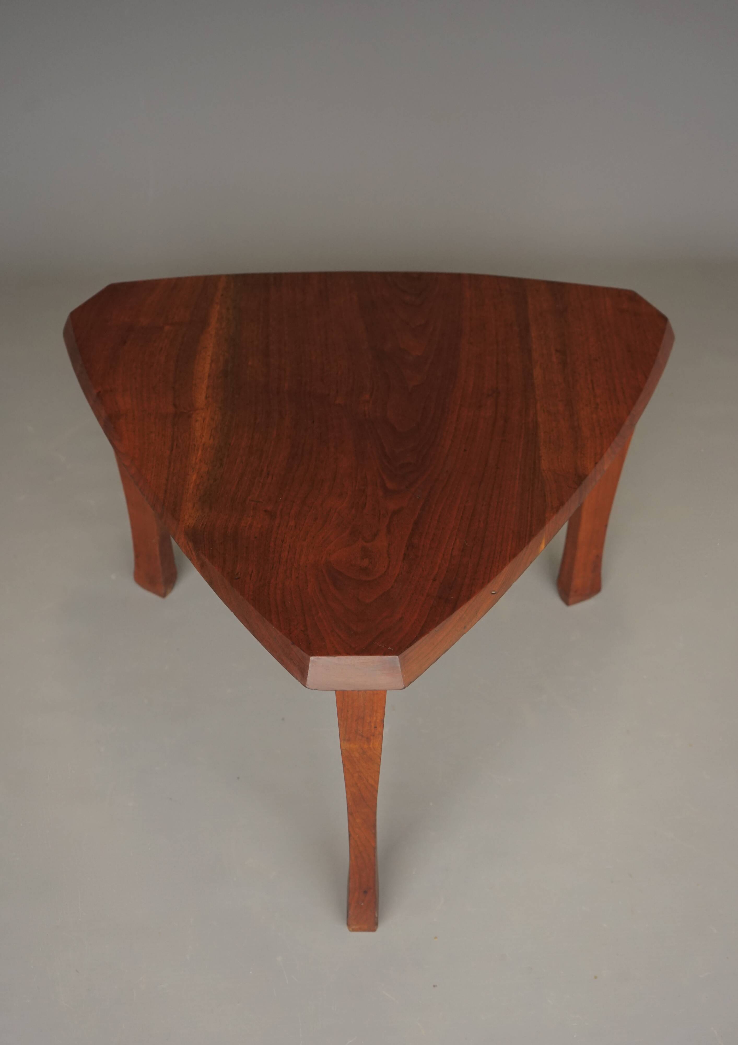 Anthroposophical Organic Coffee Table in walnut, 1950s