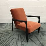 Floating fox wood black Red Edition armchair