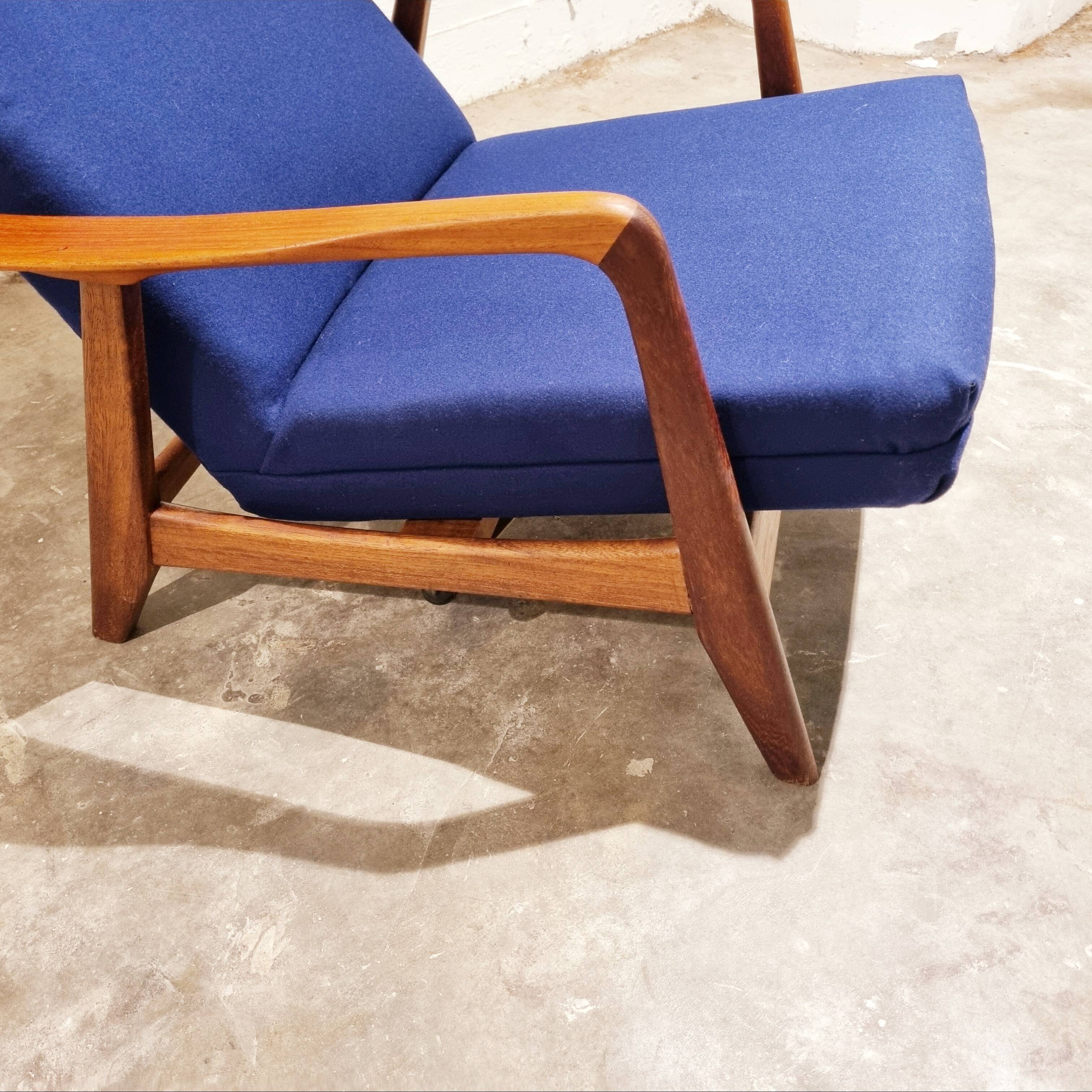 Tilting Highback Lounge Chair "Rock Siësta" by A. Relling and T. Bekken Arnestad Bruk, Norway 1957