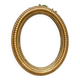 Oval mirror louis XVl with gilded cartouch, napoleon lll, XlXth high 106 cm