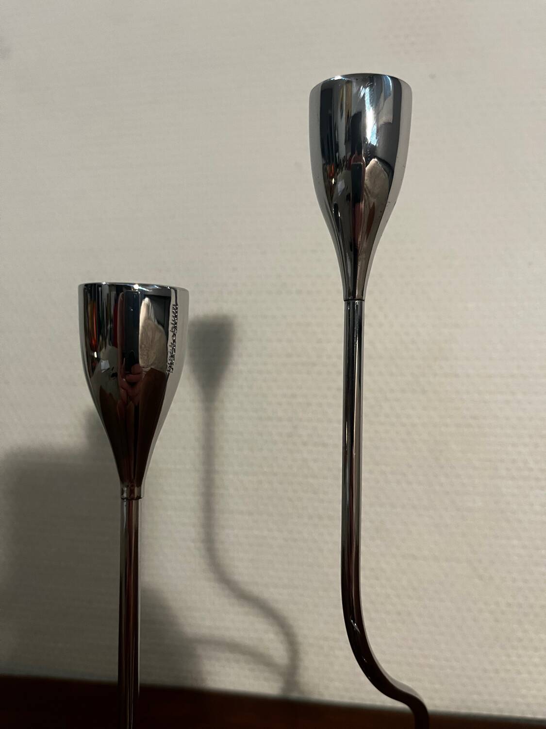 Black Blum double design metal candle holder