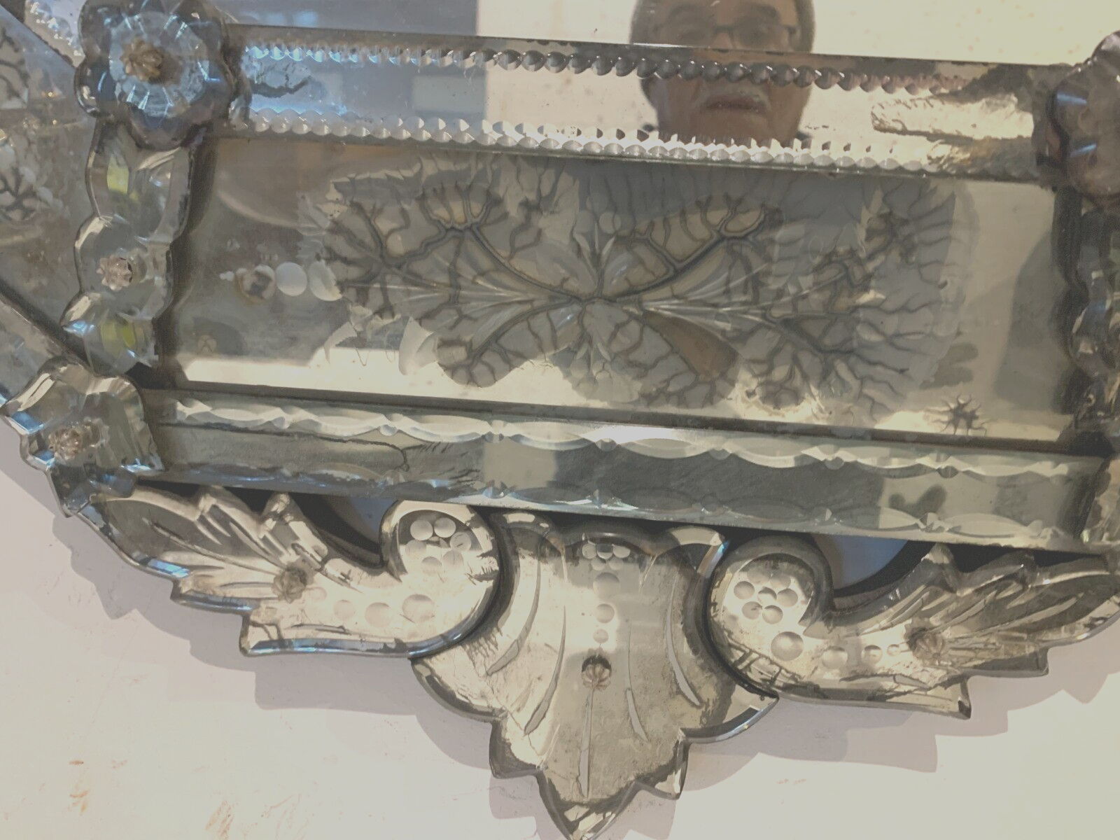 Miroir Vénitien a pare close XX siècle