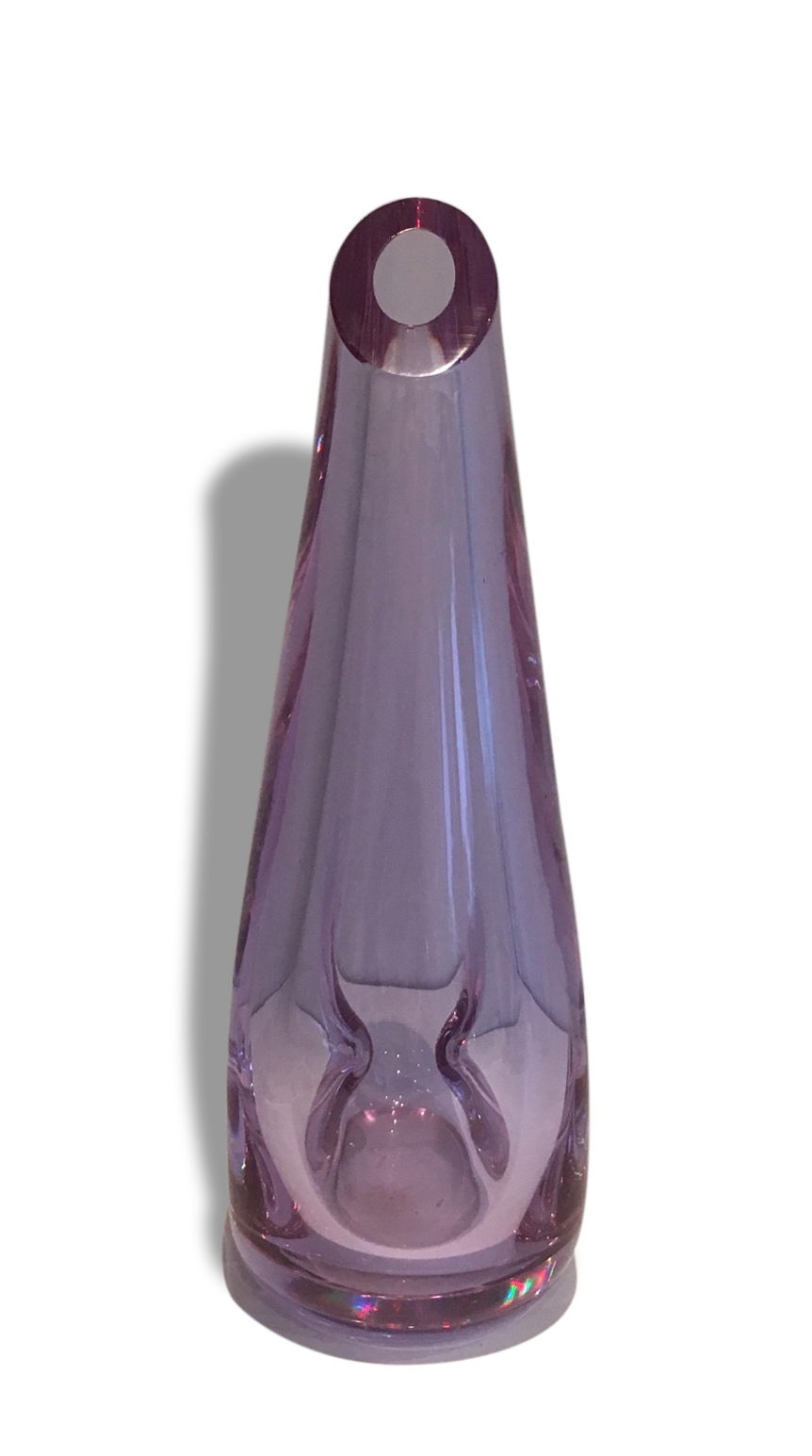 Pear-shaped glass vase