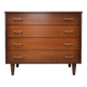 Commode vintage 4 tiroirs en bois – années 60/70