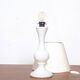 Pair of white glass lamps by Luxus Lighting, Sweden, 1980