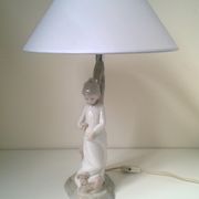Vintage porcelain lamp Zaphir (Lladro) Spain by sculptor Jose Puche 1978