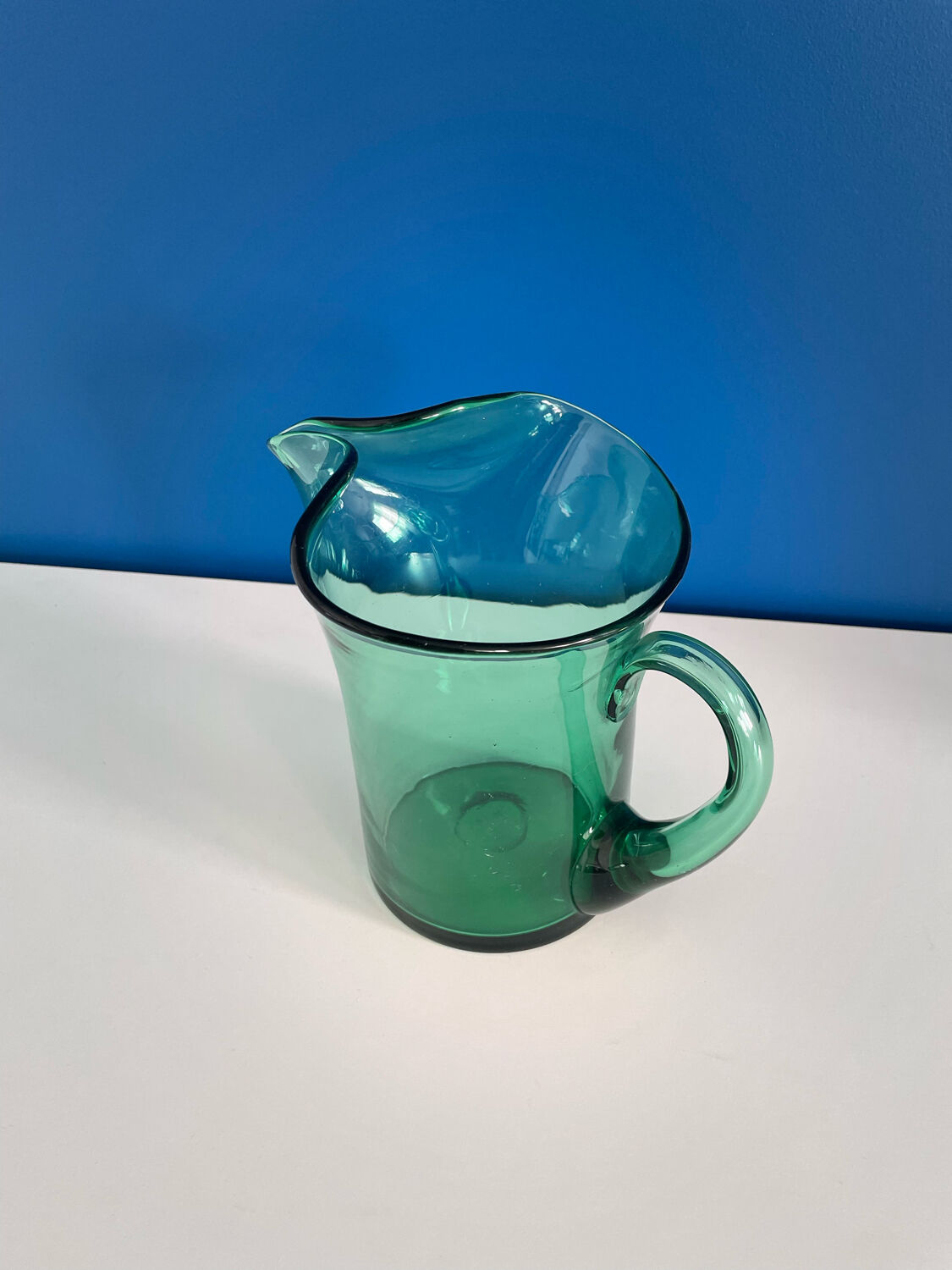 Green carafe pitcher 60s