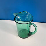 Green carafe pitcher 60s