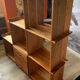 Pine staircase shelf 80s