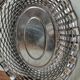 Vintage stainless steel bread basket expanded metal France