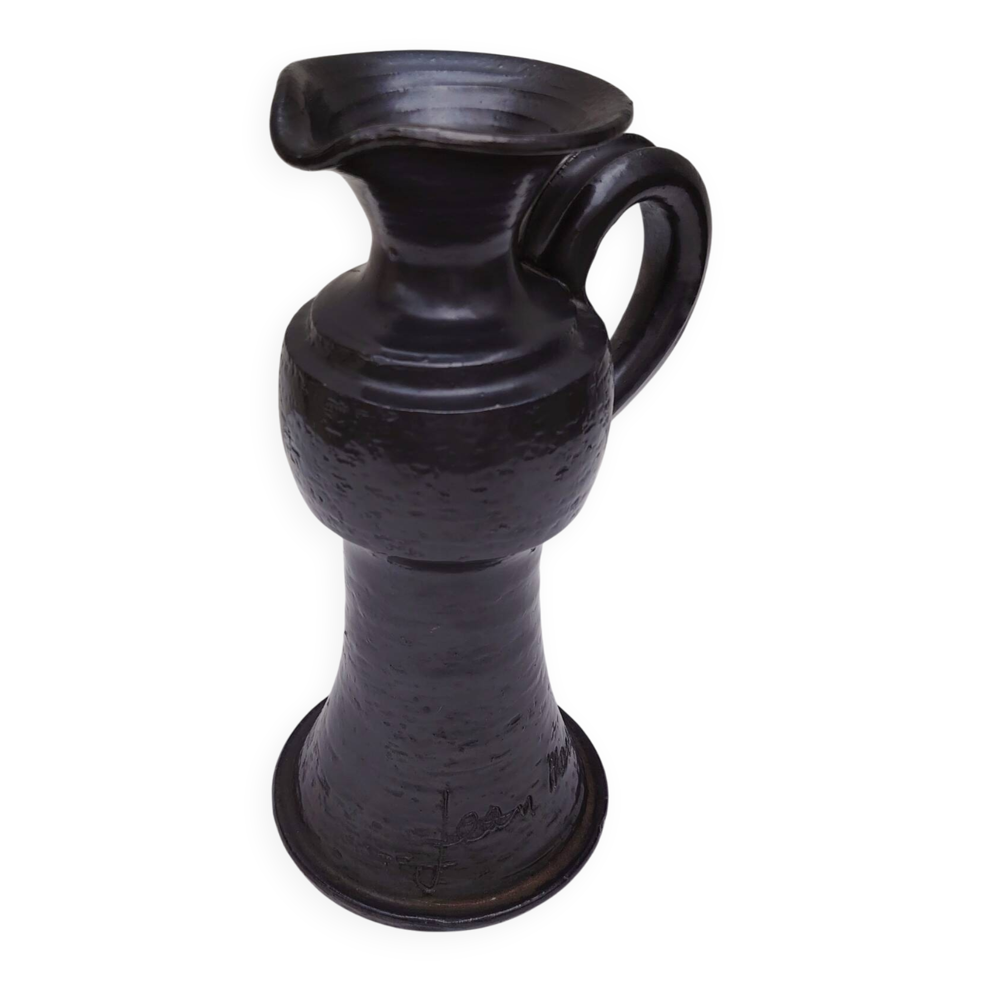 Vintage ceramic pitcher by Jean Marais