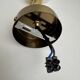 Antique small brass and opaline wall light vintage