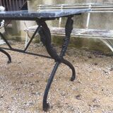 table in marble and base gooseneck