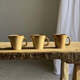 Set of 3 small jugs or milk pots in stoneware H8 D8.5