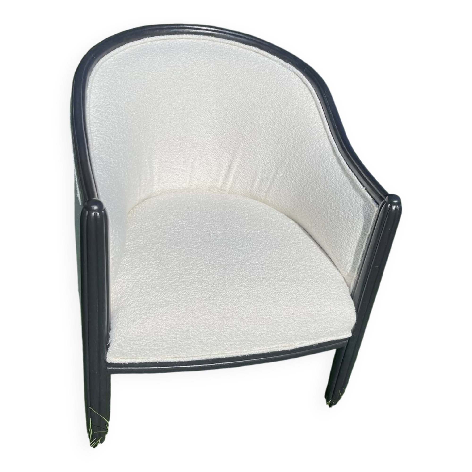 Vintage Bouclette Barrel Chair