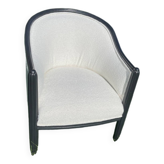 Fauteuil Tonneau Vintage Bouclette