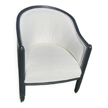 Vintage Bouclette Barrel Chair