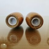 Scandinavian server, salt, pepper, mustard in teak 1960-70