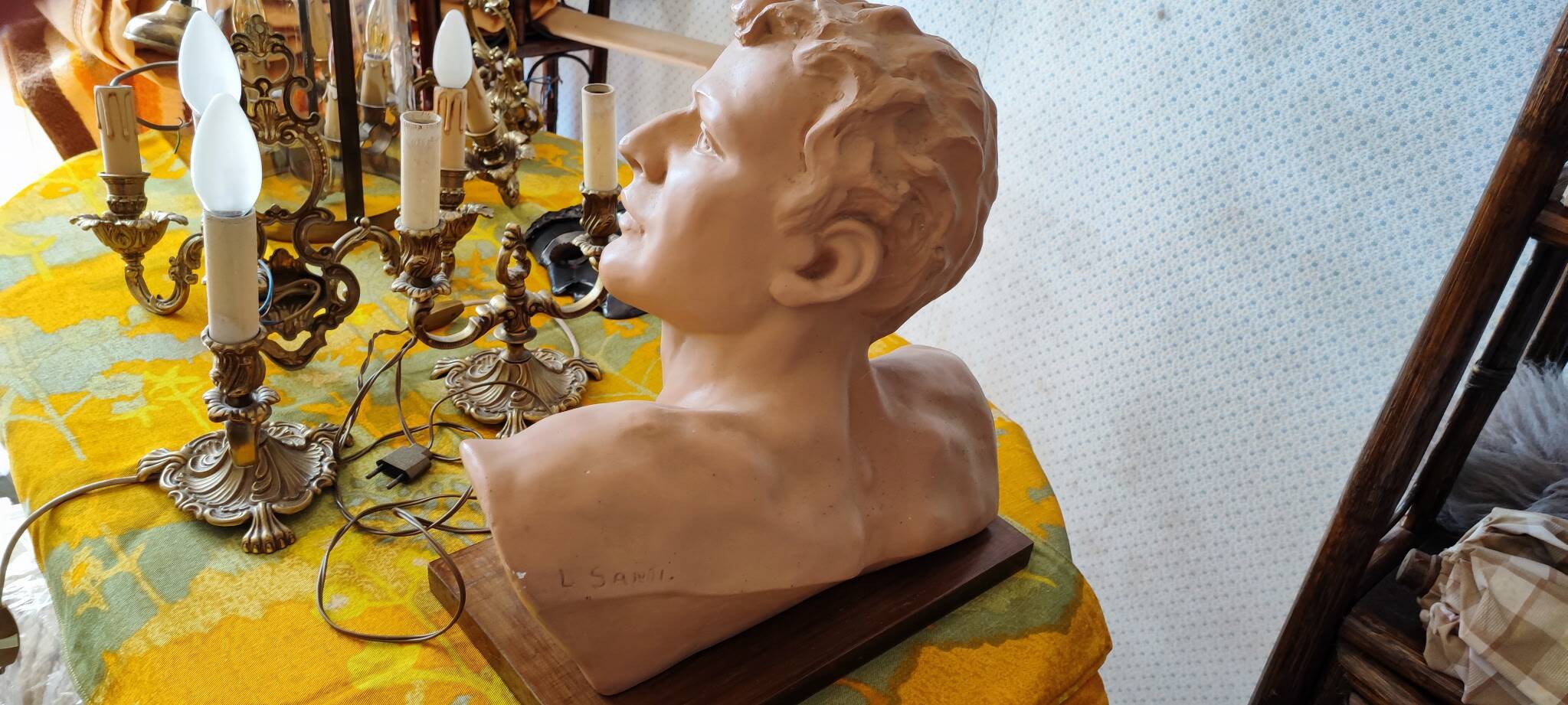 Head of a youth in terracotta