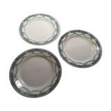3 assiettes Moulin des loups Service Provence