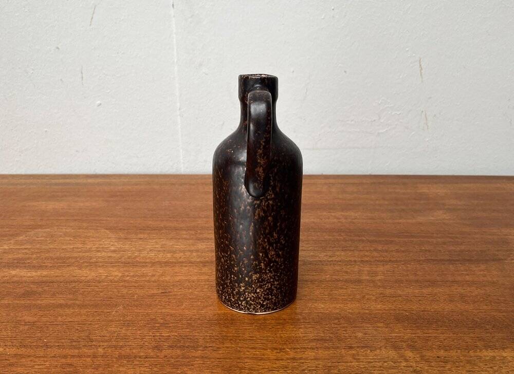 Mid-century ceramic carafe vase by Bastian le Pemp for Kemper / Quimper France, 1960s.