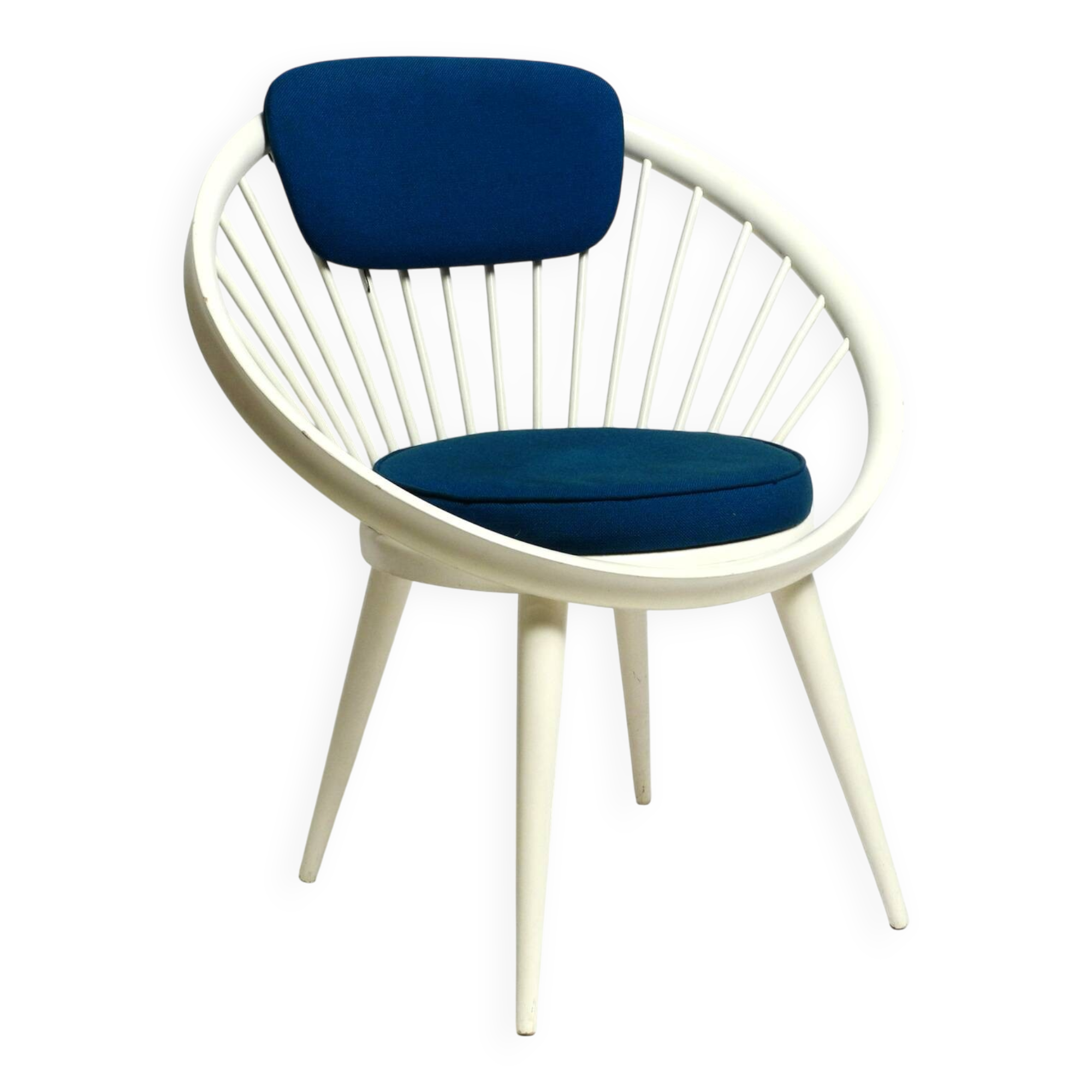 Original 1950s Yngve Ekström Circle Chair for Swedese - Made in Sweden
